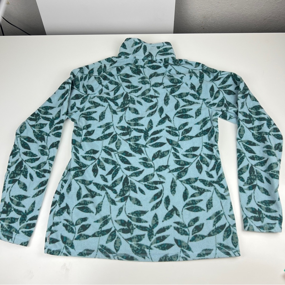 Eddie Bauer Leaf Patterned Quarter-Zip Pullover G… - image 4